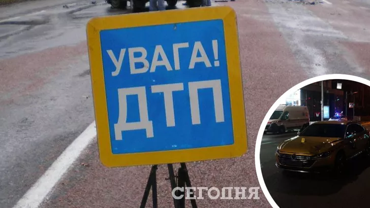 В центре Киева автомобиль сбил человека