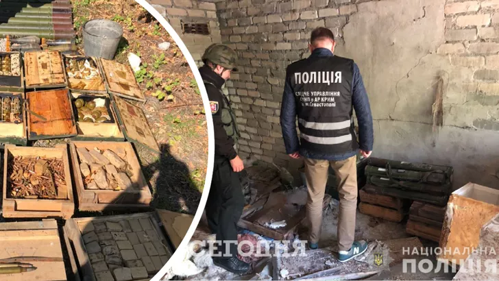 Схрон боеприпасов и огнестрельного оружия обнаружили в Донецкой области