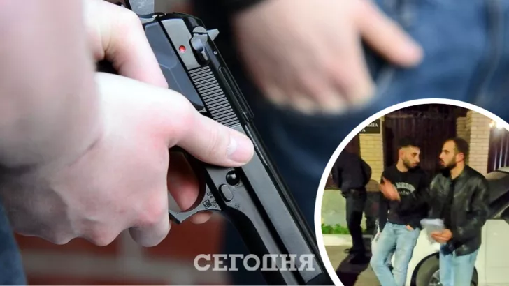 В Киеве устроили стрельбу. Фото: коллаж "Сегодня".