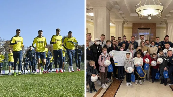 Футболісти збірної України зустрілися з дітьми з клініки Охматдит