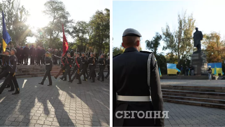 Празднование Дня защитников и защитниц Украины в Одессе / Коллаж "Сегодня"