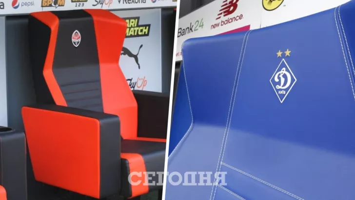 Динамо и Шахтер обновили кресла на "Олимпийском"
