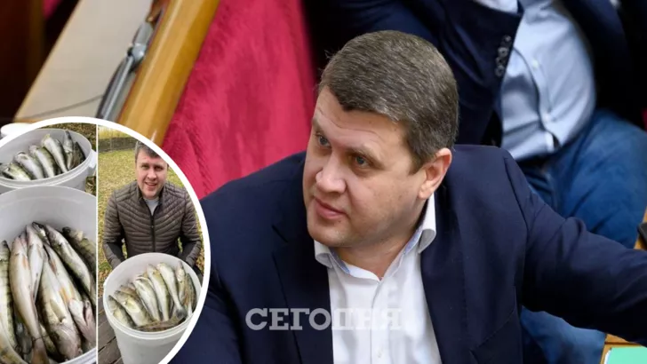 Ивченко грозит большой штраф за улов. Коллаж "Сегодня"