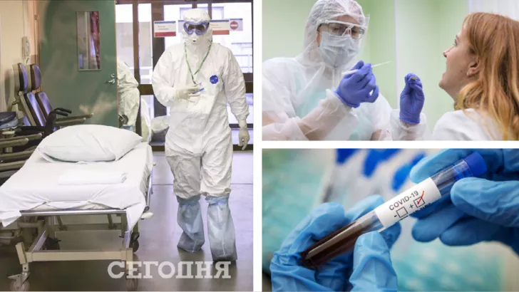 В Україні деякі лікарні переповнені COVID-пацієнтами. Фото: колаж "Сьогодні"