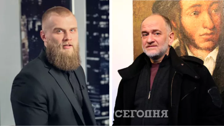 Слева на фото депутат Артем Дмитрук, справа - художник Александр Ройтбурд. Фото: коллаж "Сегодня"