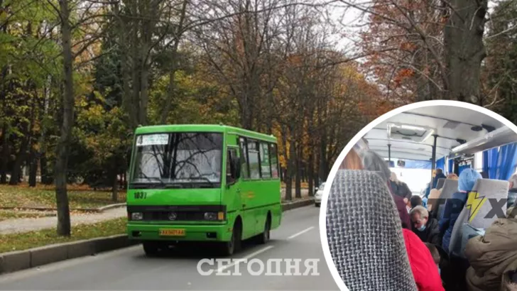 В Харьковской области в маршрутках ездят на корточках.