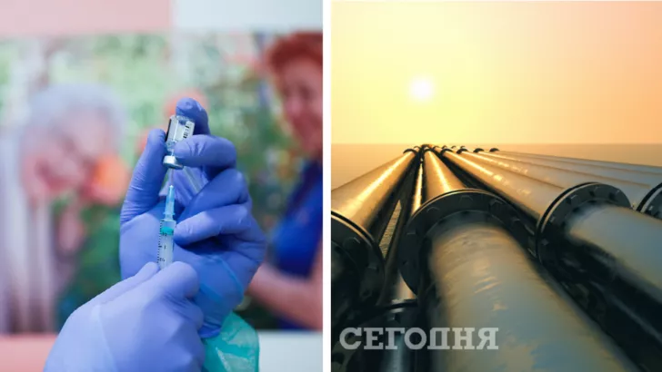 Щеплені українці повинні буду проходити ревакцинацію, а "Північний потік — 2" заповнять газом до кінця поточного року/Колаж: Сьогодні