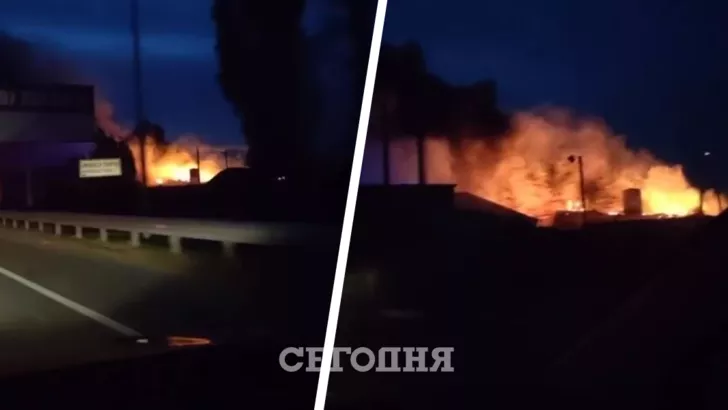 Под Киевом произошел пожар
