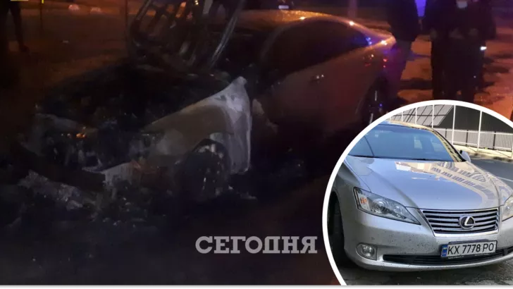 У Харкові підпалили авто правоохоронця