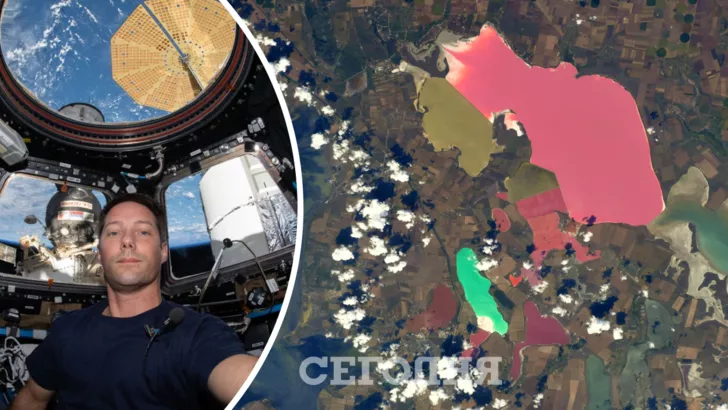 Тома Песке сфотографировал украинское озеро из космоса