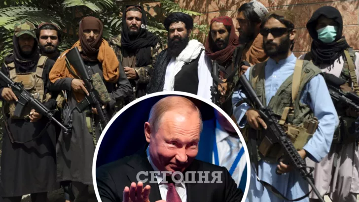 Талибы довольны настроем Путина. Коллаж "Сегодня"