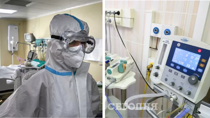 В Украине реанимации пополняются пациентами с коронавирусом. Фото: коллаж "Сегодня"