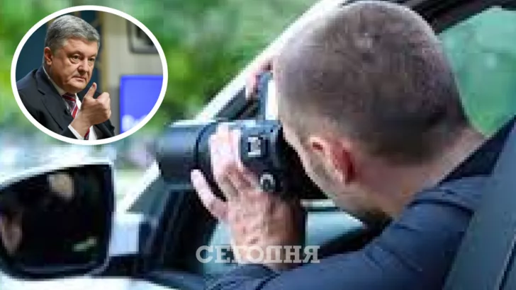 Возле дома Порошенко замечено подозрительное авто