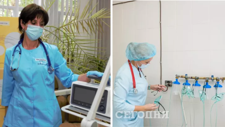 В начале этой неделе в украинских больницах начал заканчиваться кислород для больных коронавирусом. Коллаж "Сегодня".
