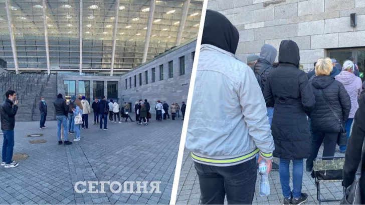 В Киеве огромные очереди на вакцинацию