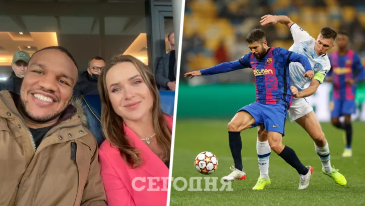 Беленюк и Свитолина посетили матч Динамо - Барселона