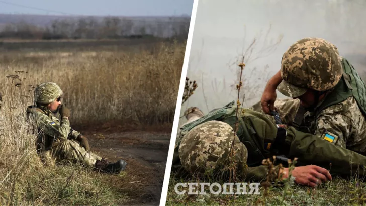 На Донбассе ранили украинского бойца. Фото: коллаж "Сегодня"