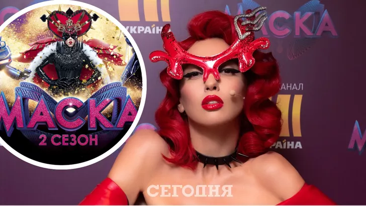 Оля Полякова выбрала роковой лук для гипершоу "Маска"