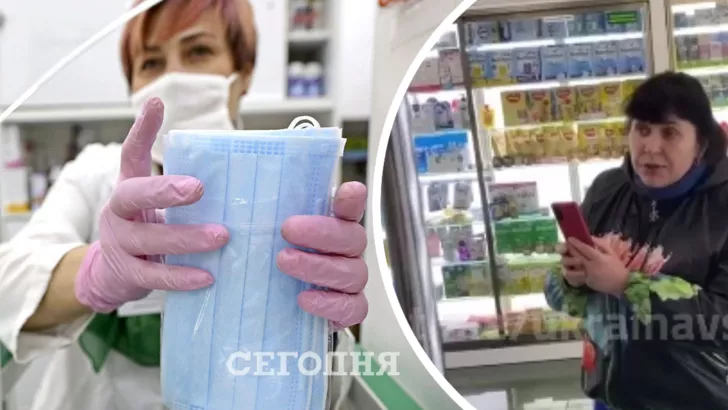 В аптеке в Киеве устроили скандал из-за отсутствия маски.