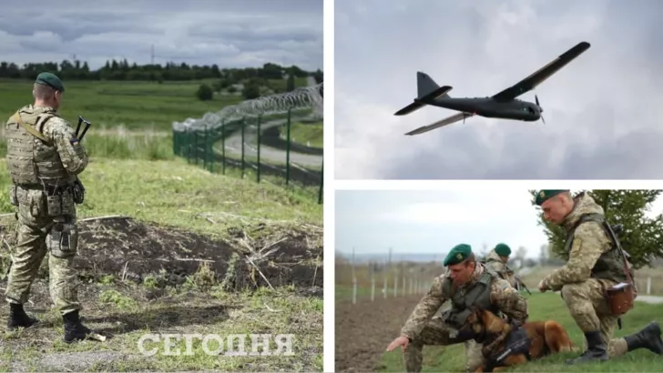 На участке украинско-белорусской границы проводится усиление сил и средств. Фото: коллаж "Сегодня"