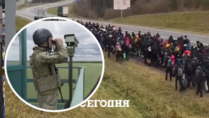 Возле границ Украины наблюдается поток из беженцев