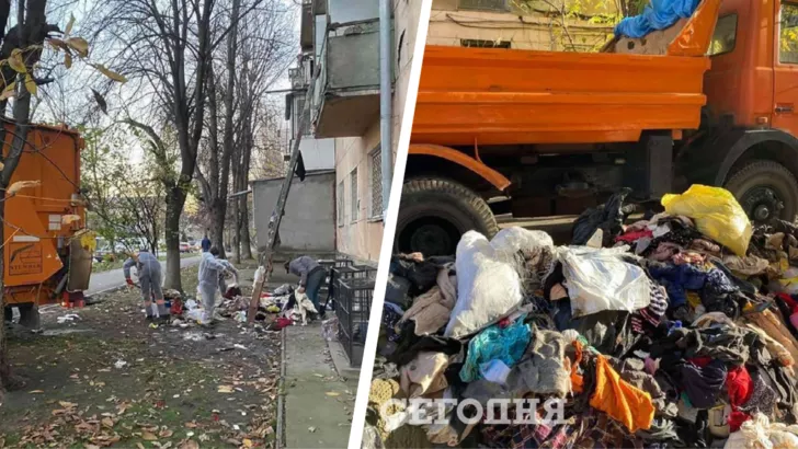 В Одесі із квартири вивезли гори сміття. Фото: колаж "Сьогодні"