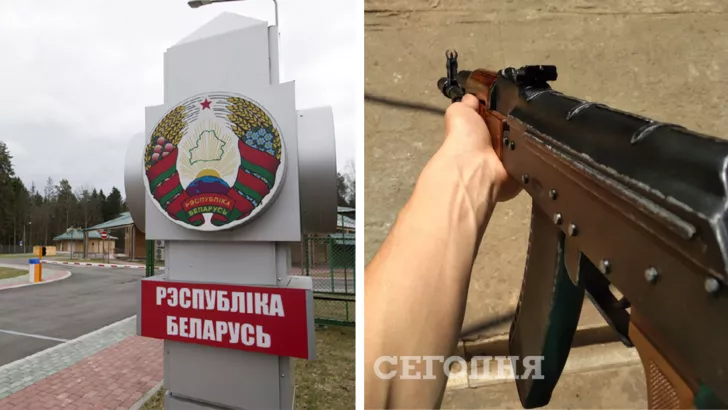 В Сети сообщают об автоматных очередях на границе с Беларусью. Фото: коллаж "Сегодня"