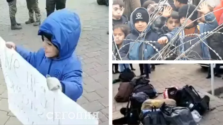У Мінську дітей готують до мітингу. Фото: колаж "Сьогодні"