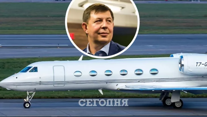 Самолет Тараса Козака летел в Россию. Коллаж "Сегодня"