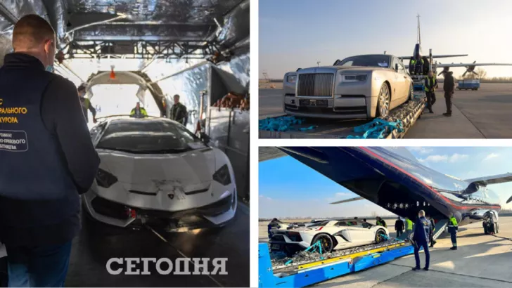 Украина впервые передала коллегам-иностранцам доказательства в виде движимого имущества - элитных авто. Фото: коллаж "Сегодня"