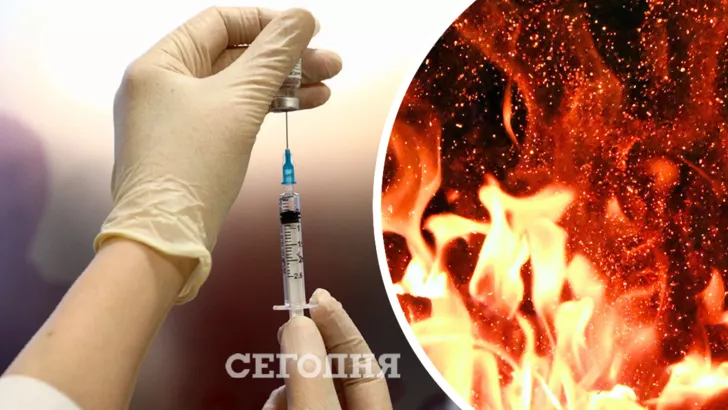 За полный курс вакцинации будут платить 1000 гривен, а в Харькове из домов эвакуировали людей из-за серьезного пожара/Коллаж: Сегодня
