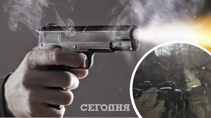 В Киеве произошла стрельба. Фото: коллаж "Сегодня"