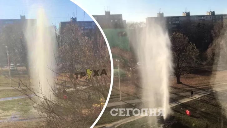 В Харькове случился масштабный прорыв трубы