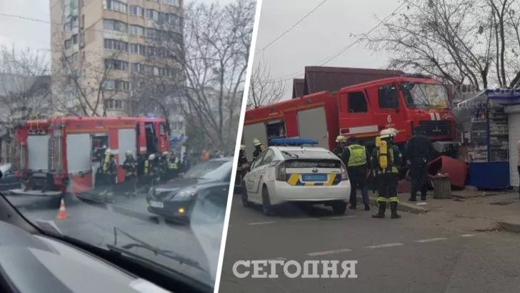 В Одессе в ДТП попала пожарная машина