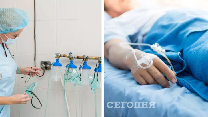Что происходит с кислородом в киевских больницах. Фото: коллаж "Сегодня"