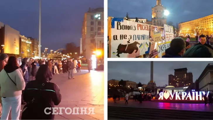 В Киеве чтят память погибших Героев Небесной Сотни.
