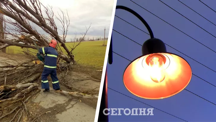 В Україні люди залишилися без світла через негоду. Фото: колаж "Сьогодні"