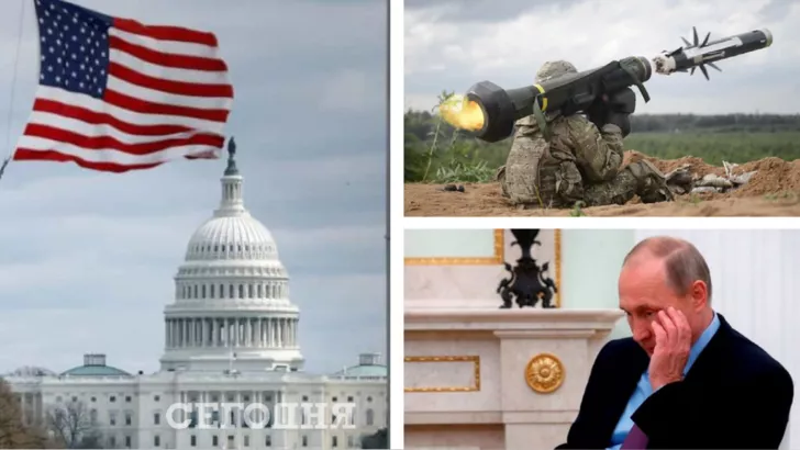 Пентагон и Белый дом пока не могут анонсировать дополнительную военную помощь Украине. Фото: коллаж "Сегодня"