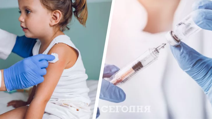 В Україні вакцинують дітей Фото: колаж "Сьогодні"