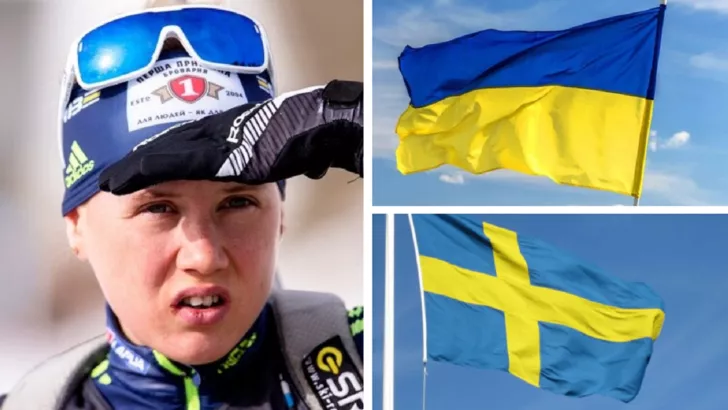 Меркушина перепутала флаги Украины и Швеции