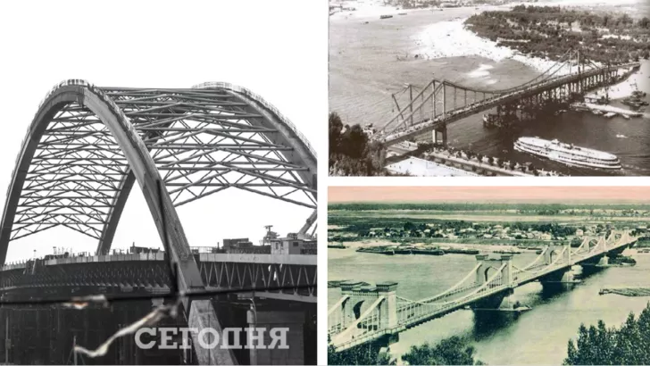 Найстаріший міст збудували ще 1853 року, але будівництво нових шляхопроводів через Дніпро продовжується досі.