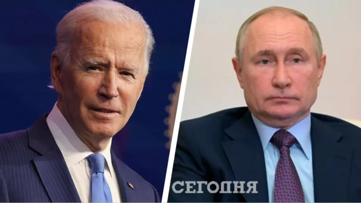 Джо Байден (слева) и Владимир Путин (справа). Фото: коллаж "Сегодня"