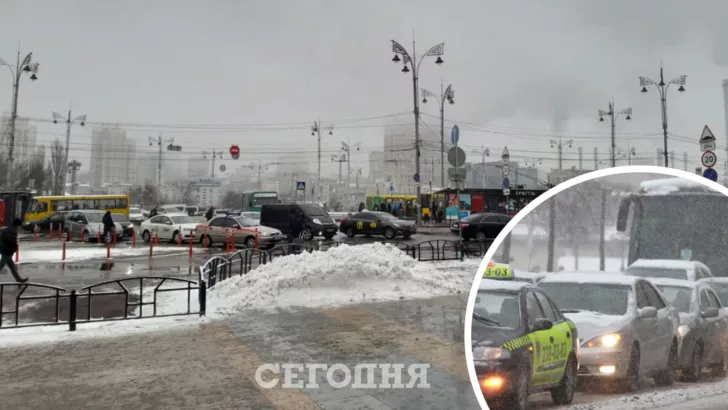 Киев сковали пробки