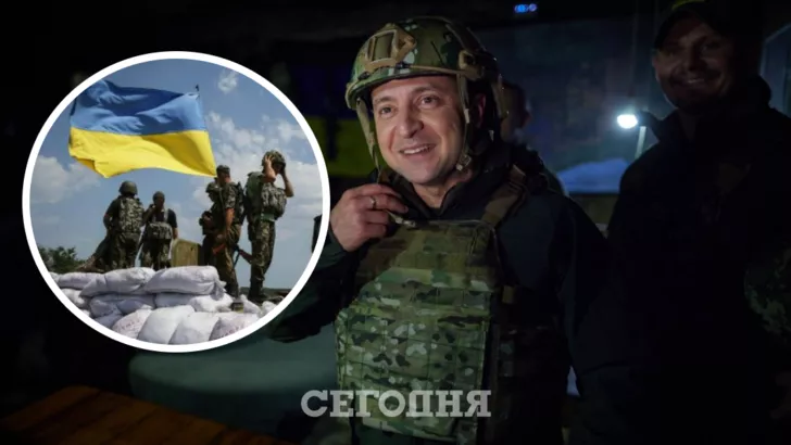 Президент поздравил украинских военных. Коллаж "Сегодня"