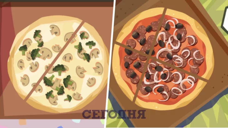 Новый дудл от Google учит нарезать пиццу