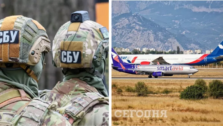СБУ арестовала 13 самолетов, которые незаконно летали в Крым. Фото: коллаж "Сегодня"