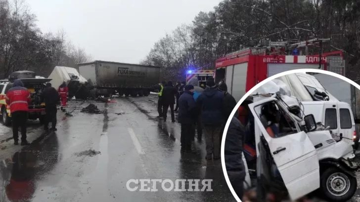 В ДТП под Черниговом погибли 13 человек