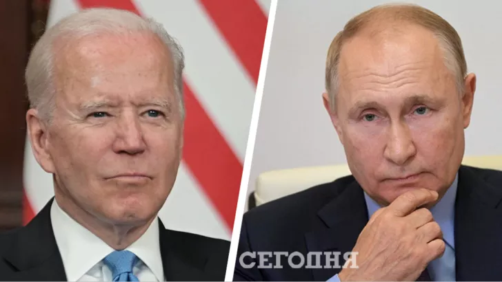 Джо Байден (ліворуч) та Володимир Путін (праворуч). Фото: колаж "Сьогодні"