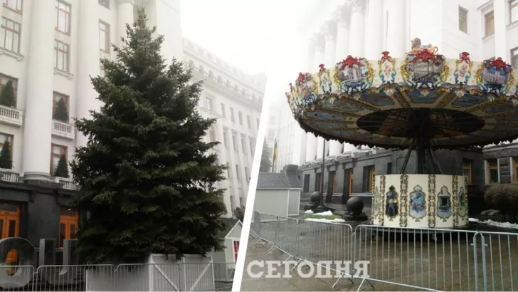В Киеве активно готовятся к новогодним праздникам. Фото: коллаж "Сегодня"