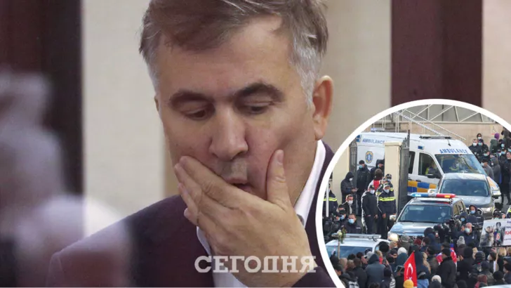 На прошедшее на этой неделе заседание суда Саакашвили не смог приехать из-за плохого самочувствия / Фото Reuters / Коллаж "Сегодня"